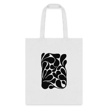 Flat Floral Ornament - Tote Bag - white - Front