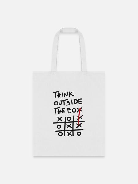 thinking - Tote Bag - white