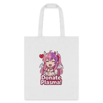 Ironmouse Mario Party Style Sticker Donate plasma - Tote Bag - white - Front