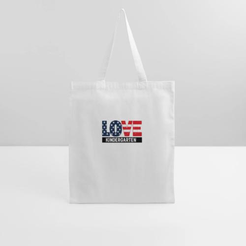Love Kindergarten Patriotic Graduation - Tote Bag