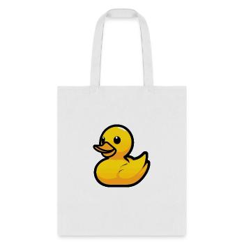 Ducky, rubber duck, duck power - Tote Bag - white - Front