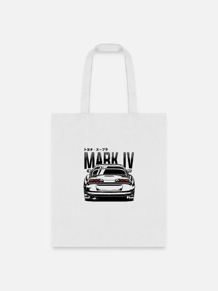 Toyota Supra Mk4 Car - Tote Bag - white