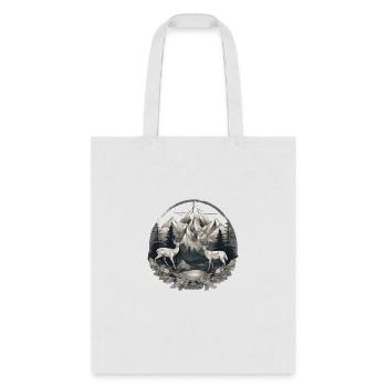 Deer in the Prism Woods - Tote Bag - white - Front