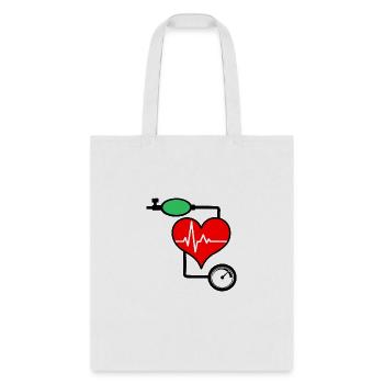 Blood pressure monitor - Tote Bag - white - Front