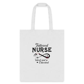 TATOOED NURSE - Tote Bag - white - Front