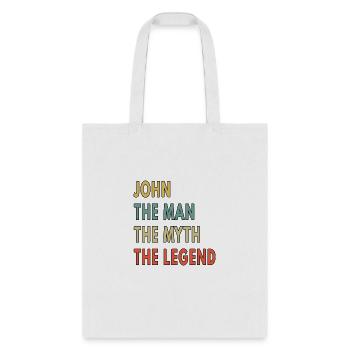 john man myth legend - Tote Bag - white - Front