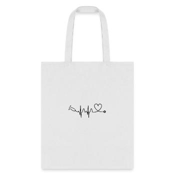 Stethoscope Heartbeat Stethoscope Gift for Doctor - Tote Bag - white - Front