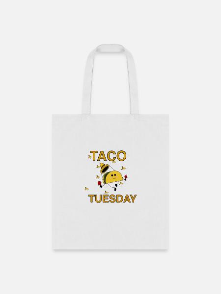 Taco tuesday - Tote Bag - white