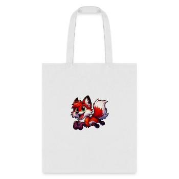 Happy Fox - Tote Bag - white - Front