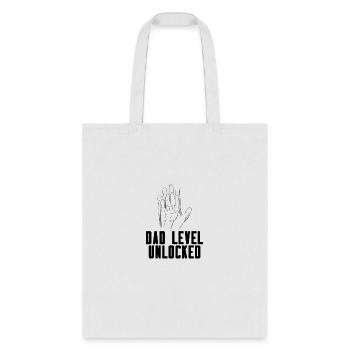 Dad Level Unlocked - Tote Bag - white - Front
