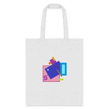 abstract - Tote Bag - white - Front