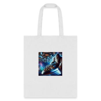 Sasquatch in Spaceship - Tote Bag - white - Front