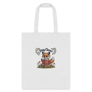 Stay Clever - Tote Bag - white - Front