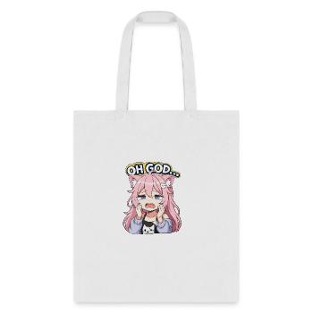 Nyatasha Nyanners Mario Party Style Sticker OH GOD - Tote Bag - white - Front