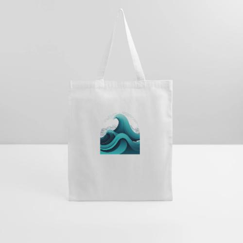Dynamic Ocean Wave Illustration - Tote Bag