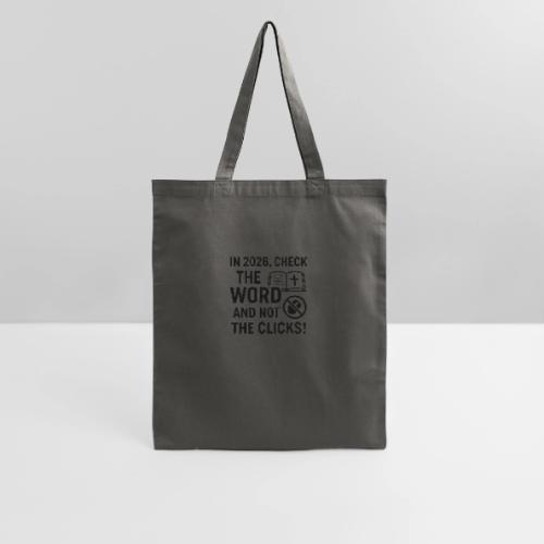 BW Word Clicks 2026 background - Tote Bag