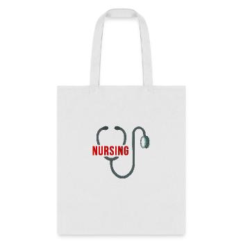 Stethoscope Nursing - Tote Bag - white - Front