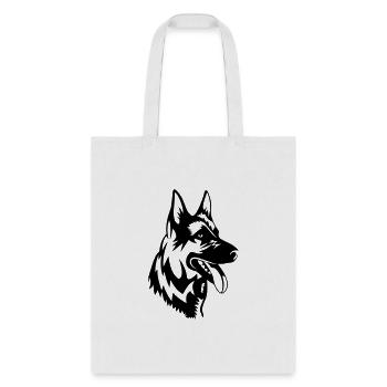 German Shepherd K9: Unleashing Top-Quality T-shirt - Tote Bag - white - Front