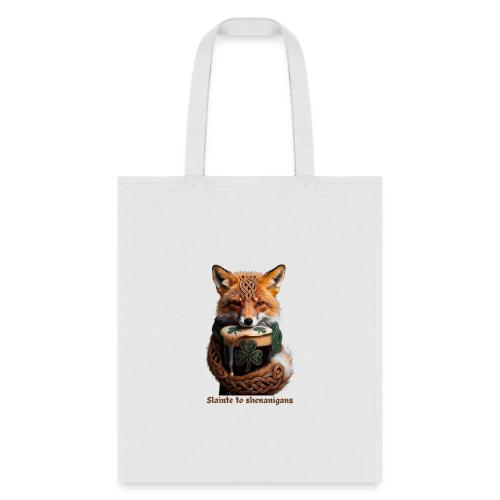 Sly Emerald Fox Toast T-Shirt - Tote Bag