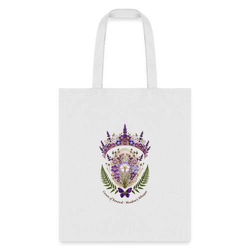 Spring Meadow Crown Tee, Cottagecore Renewal Gift - Tote Bag