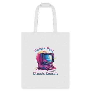 Future Past Classic Console – Retro Tech - Tote Bag - white - Front