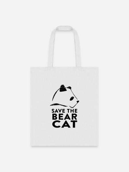 Save The Bear Cat - Tote Bag - white