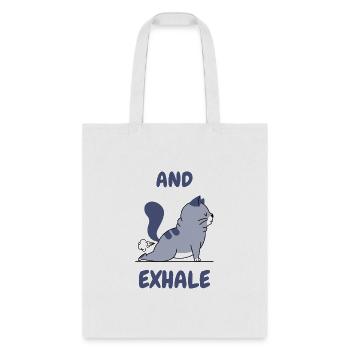 funny cat - Tote Bag - white - Front