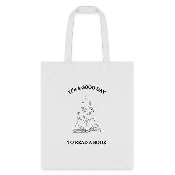 Good day to read - Tote Bag - white - Front
