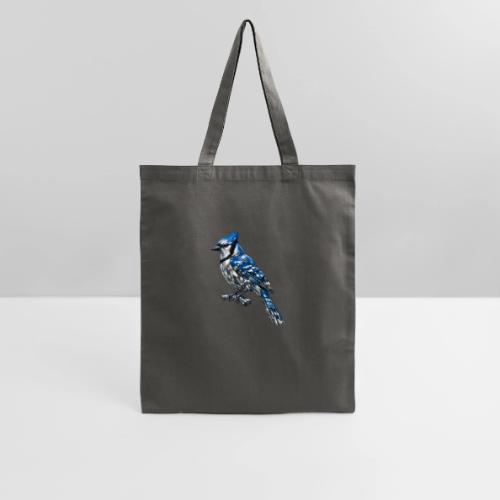Silver Blue Jay on Perch + Flight Stages 2-print - Tote Bag
