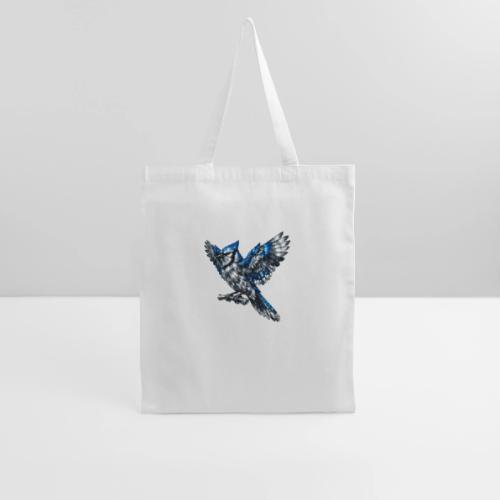 Silver Blue Jay Open Wing Perch - Tote Bag