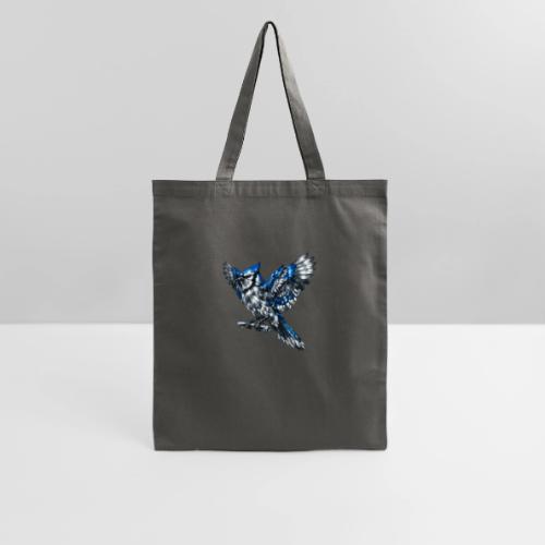 Silver Blue Jay Open Wing Perch - Tote Bag