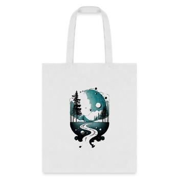 Ink Abstract - Tote Bag - white - Front