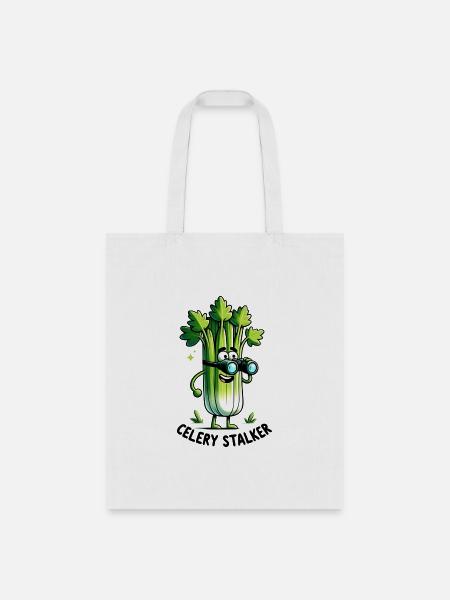 Celery Stalker - Tote Bag - white