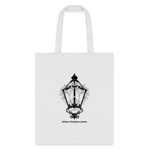 Antique Christmas Lantern T-Shirt - Tote Bag