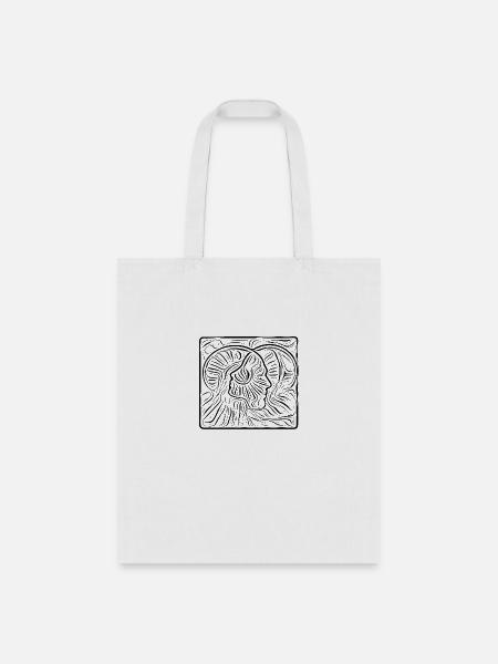 Ying and Yang - Tote Bag - white