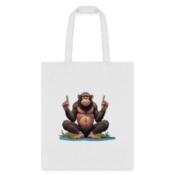 Yogi monkey - Tote Bag - white - Front