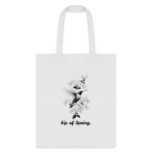 Hummingbird T-Shirt, Honeysuckle Vine - Tote Bag