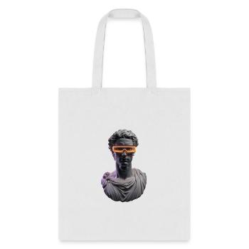 Futuristic Statue Character - Tote Bag - white - Front