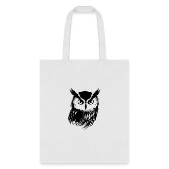 Owl Bird Birds - Tote Bag - white - Front
