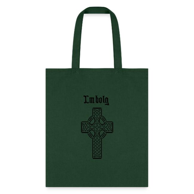 Imbolg Black Logo and Cross Front & Back