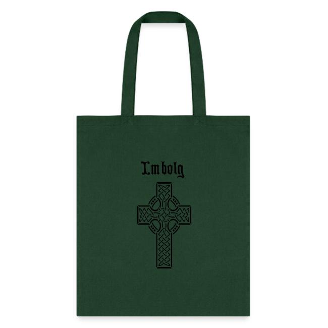 Imbolg Black Logo and Cross Front & Back