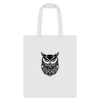 Owl Bird Birds - Tote Bag - white - Front