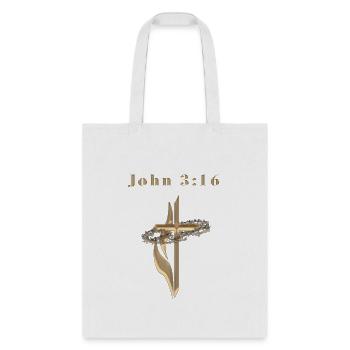 John 3:16 - Tote Bag - white - Front