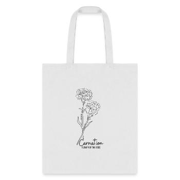 January Birthday Flower - Tote Bag - white - Front