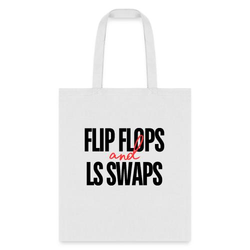 Flip Flops and LS Swaps (RED) - Tote Bag