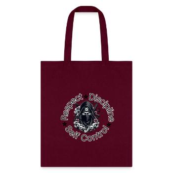 Ninja Core Principles - Tote Bag - burgundy - Front