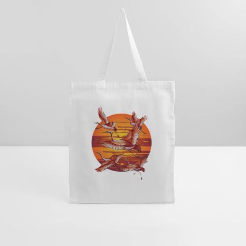Japanese Cranes Migrating: Travel & Journey - Tote Bag