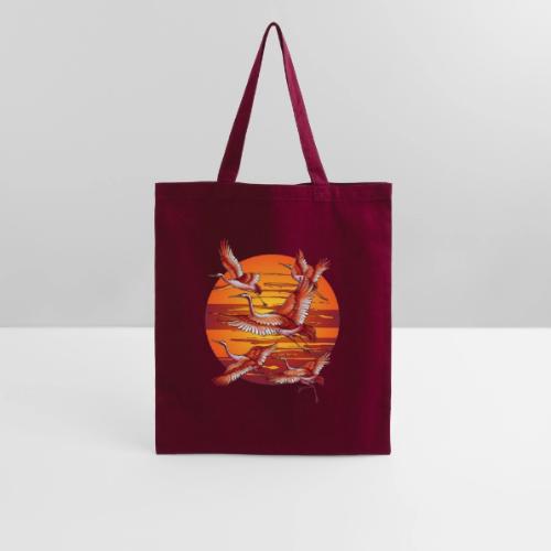 Japanese Cranes Migrating: Travel & Journey - Tote Bag