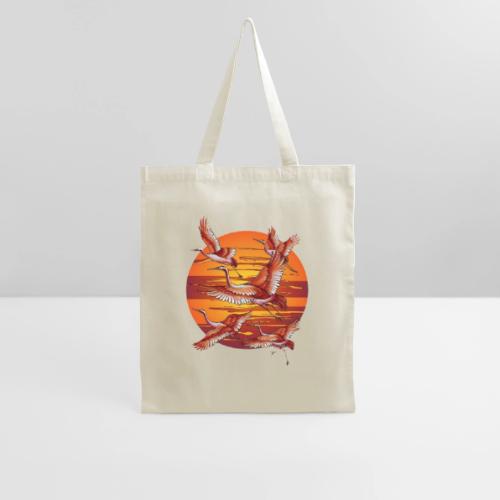 Japanese Cranes Migrating: Travel & Journey - Tote Bag
