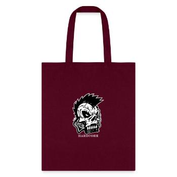 hard core - Tote Bag - burgundy - Front